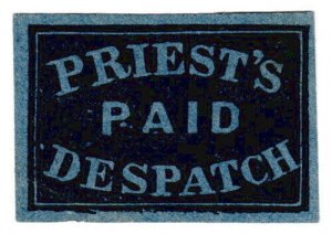 (I.B) US Local Post : Priest's Paid Despatch