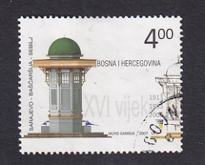 Bosnia and Herzegovina ( Bosniak admin)  #587  used  2007  4m fountain Sarajevo