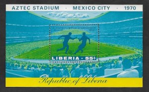 SE)1970 LIBERIA SPORTS SERIES, 9th WORLD FOOTBALL CHAMPIONSHIP MEXICO '70,