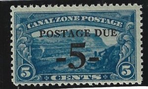 Canal Zone Scott #J23 Mint NH 5c  Postage Due Surcharge 2021 CV $13.00