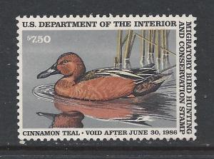 U.S. Sc.# RW52 mint unhinged