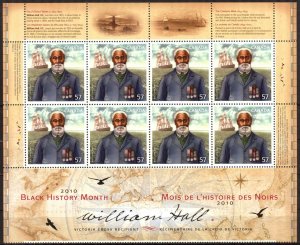 Canada 2010 William Hall Voyager Tall Ships Mi. 2615 Sheet MNH