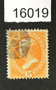 MOMEN: US STAMPS # 163 FANCY STAR USED $165++ LOT #16019