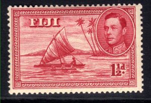 Fiji 1938 - 55 KGV1 1 1/2d Camakua Canoe MM SG 252 ( L1481 )