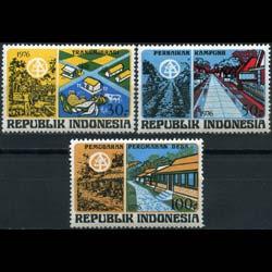 INDONESIA 1976 - Scott# 965-7 Settlements Day Set of 3 NH