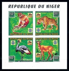 [76541] Niger 1996 World Jamboree Scouting Wild Life Imperf. Mini Sheet MNH