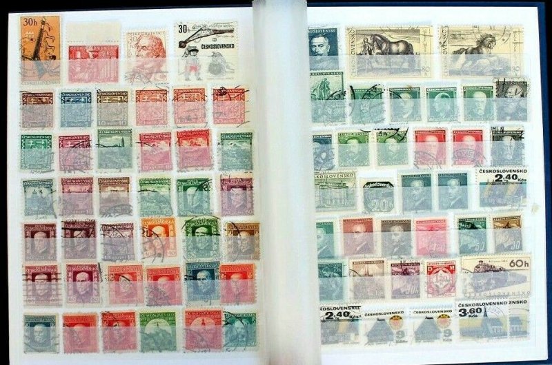 Czechoslovakia Stamp Collection Lot of 265 MNH, MH & Used Clean Stock Book