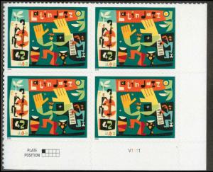 4349 MNH Plate Block