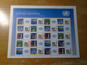 United Nation   Vienna  #  490a  MNH  complete sheet