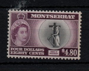 Montserrat QEII 1958 $4.80 unmounted mint SG149A WS46012