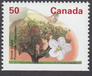 Canada - #1365b Snow Apple Tree, Booklet Stamp, AP, Perf. 14.4x13.8 - MNH