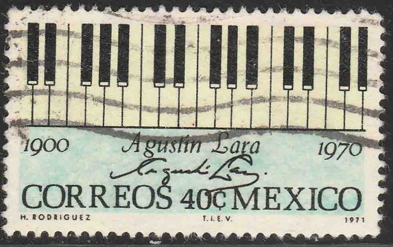 MEXICO 1036, In Memoriam Agustin Lara, Composer. Used. VF. (478)