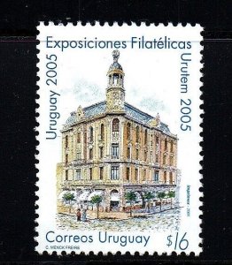 2005 Uruguay urutem philatelic exhibition building architecture  #2123** MNH