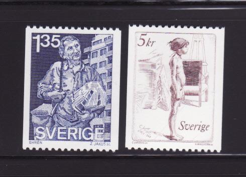 Sweden 1399-1400 Set MNH Art (B)