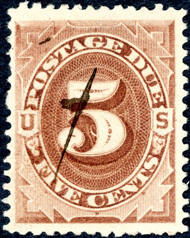 US J4 – 1879 5c Postage Due Stamp. Used F/VF.