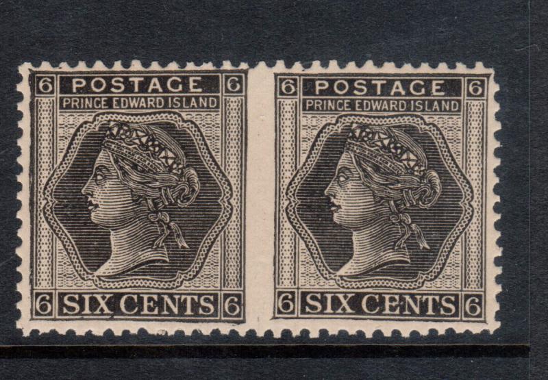 Prince Edward Island #15a Very Fine Never Hinged Imperforate Pair