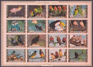 1972 Umm Al Qiwain 1402-1417KLb Birds  25,00 €