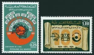 Morocco 1974 Sc#316/317 UPU CENTENARY Set (2) MNH