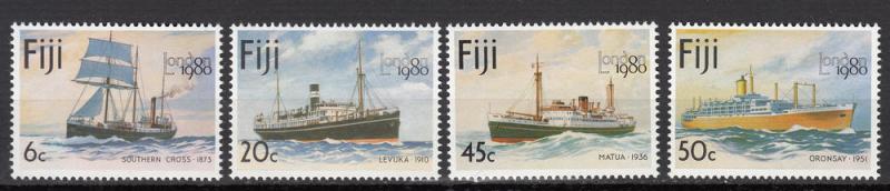 Fiji - 1980 Ships Stamp Exhibition Sc# 426/429 - MNH (9617)