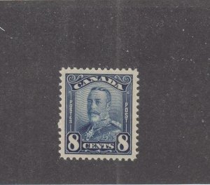 CANADA (MK4081) # 154  VF-MH  8cts 1928 KGV SCROLL ISSUE /BLUE CAT VALUE $25