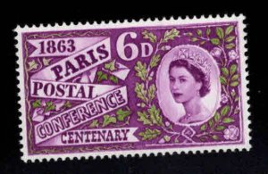 Great Britain Scott 392 MH* Paris Postal Conference stamp