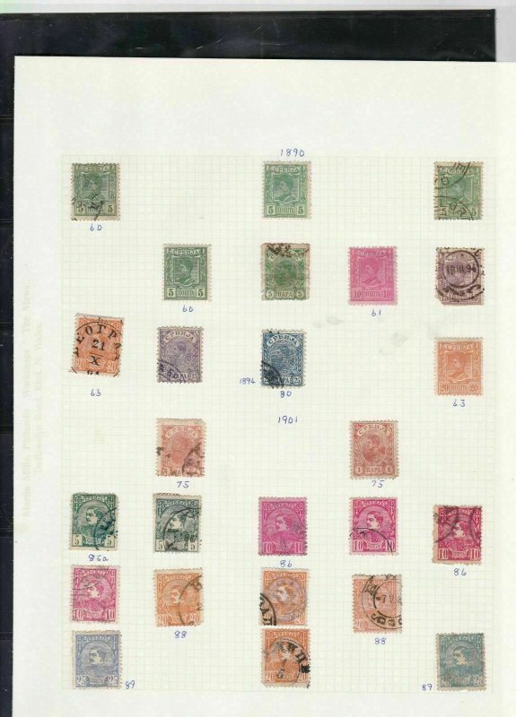 serbia stamps page ref 16850