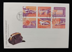 D)1989, SWEDEN, FIRST DAY COVER, ISSUE, COMPANIES IN SMÅLAND, HAMMOCKS,