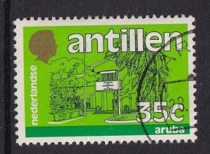 Netherlands Antilles #502  used  1983 government buildings  35c