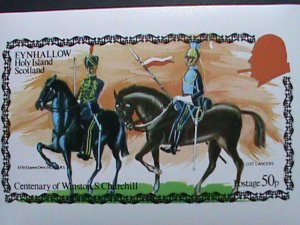 ​SCOTLAND-EYNHALLOW STAMP-CENTENARY OF WINSTON CHURCHILL-SOLDIERS.,MNH S/S