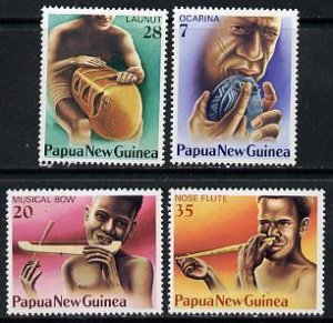 PAPUA NEW GUINEA - 1979 - Musical Instruments - Perf 4v Set - Mint Never Hinged