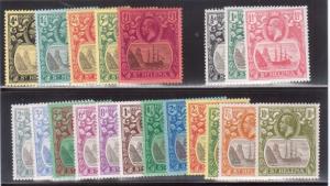 St Helena #79 - #93 #95 - #99 (SG #92 - #112) Very Fine Mint Lightly Hinged Set