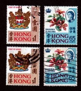 Hong Kong # 245-246 Used!