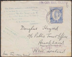 TONGA 1938 Tin Can Mail cover - SS Maunganui................................V965 