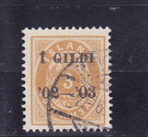 Iceland  Scott#  50  Used