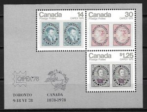 1978 Canada 756a Capex 78 MNH S/S