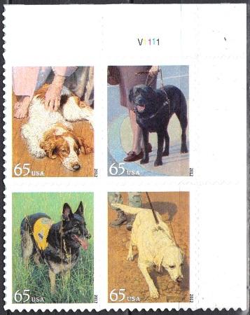 #New issue, PB-4U/R.  \Dogs at Work\  MNH.  .65cents