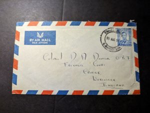 1951 Southern Rhodesia Airmail Cover Enkeldorn to Croule England