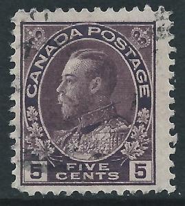 Canada, Sc #112, 5c Used