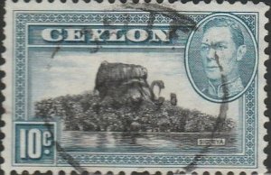 Ceylon,#281  Used From 1938-52