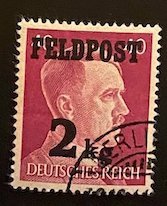 [AG] Germany 1944 Sc #MQ3 FELDPOST Used XF Mi-CV 350€