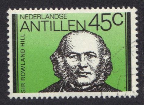 Netherlands Antilles 1980 used  Rowland Hill London 45ct   #