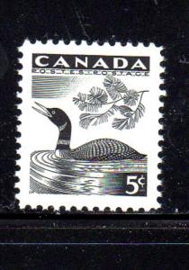 CANADA #369  1957  LOON   MINT  VF NH  O.G