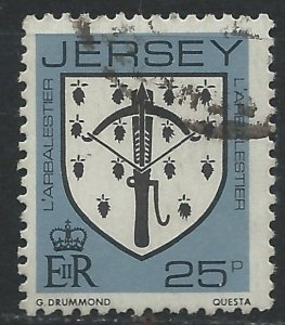 Jersey 1982 - 25p Arms - SG268 used