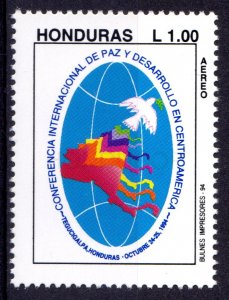 Honduras 1994 Sc#C940 DOVE (BIRD) CONFERENCE ON PEACE Single MNH