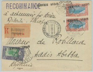 74182 - DJIBOUTI Somalis - Postal History - AIRMAIL Flight COVER  # 1a  1929