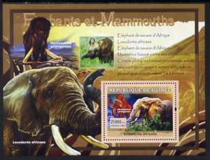 Guinea - Conakry 2007 Elephants & Mammoths perf souve...