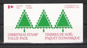 Canada #BK90 Christmas Complete Booklet MNH