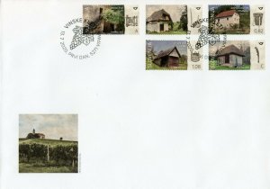 Slovenia Architecture Stamps 2020 FDC Wine Cellars Cultures Buildings 5v Set