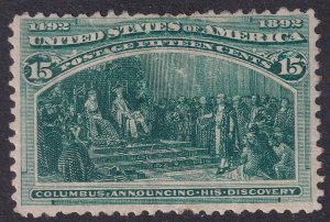 #238 Mint OG, Fine+ (CV $200 - ID46243) - Joseph Luft