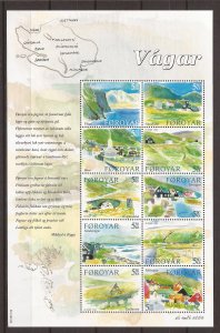 2005 Faroe Islands - Sc453 - MNH VF - Mini Sheet - Vagar Island